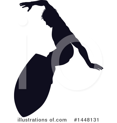 Royalty-Free (RF) Surfer Clipart Illustration by AtStockIllustration - Stock Sample #1448131