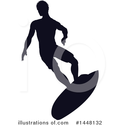 Royalty-Free (RF) Surfer Clipart Illustration by AtStockIllustration - Stock Sample #1448132