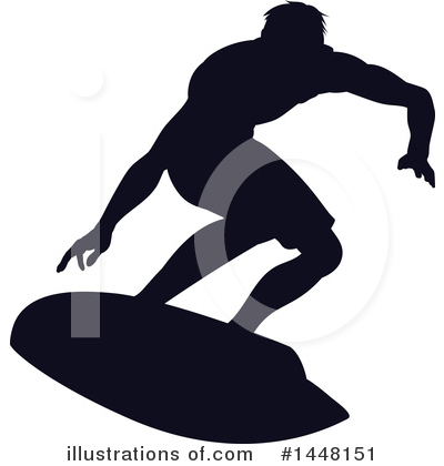 Royalty-Free (RF) Surfer Clipart Illustration by AtStockIllustration - Stock Sample #1448151