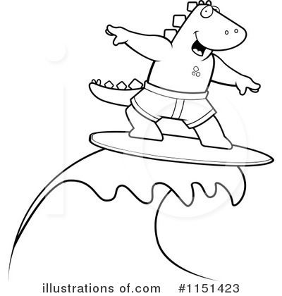 Royalty-Free (RF) Surfing Clipart Illustration by Cory Thoman - Stock Sample #1151423
