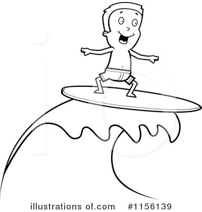 Royalty-Free (RF) Surfing Clipart Illustration by Cory Thoman - Stock Sample #1156139