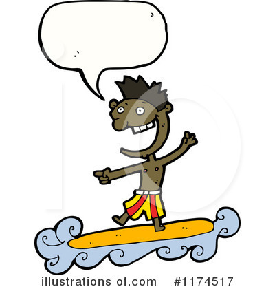 Royalty-Free (RF) Surfing Clipart Illustration by lineartestpilot - Stock Sample #1174517