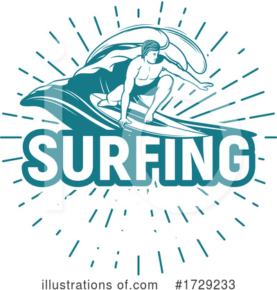 Royalty-Free (RF) Surfing Clipart Illustration by Vector Tradition SM - Stock Sample #1729233