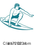 Surfing Clipart #1729234 by Vector Tradition SM