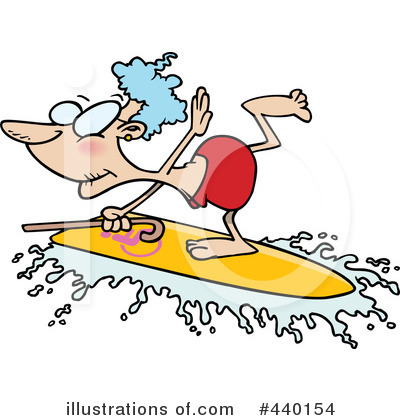 Royalty-Free (RF) Surfing Clipart Illustration by toonaday - Stock Sample #440154