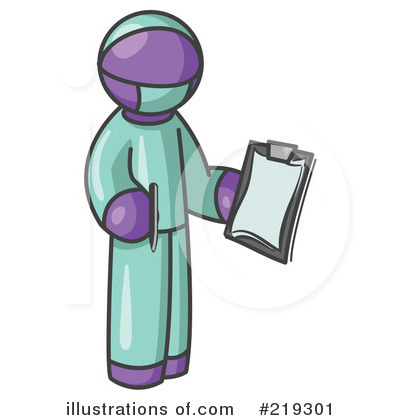 Royalty-Free (RF) Surgeon Clipart Illustration by Leo Blanchette - Stock Sample #219301