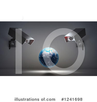 Royalty-Free (RF) Surveillance Clipart Illustration by Mopic - Stock Sample #1241698