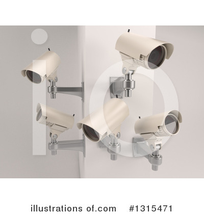 Royalty-Free (RF) Surveillance Clipart Illustration by KJ Pargeter - Stock Sample #1315471