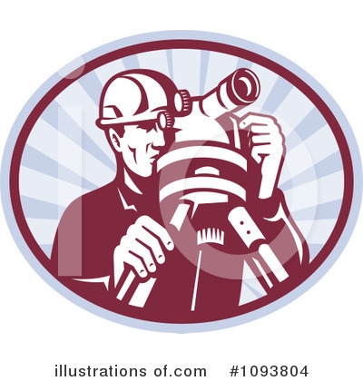 Royalty-Free (RF) Surveyor Clipart Illustration by patrimonio - Stock Sample #1093804
