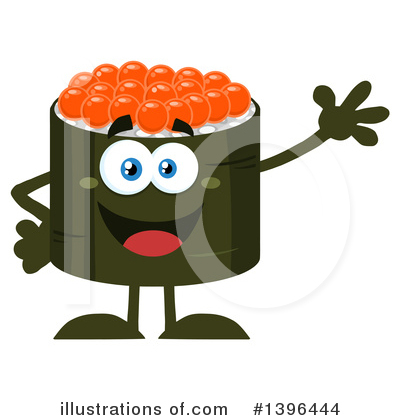 Sushi Character Clipart #1396444 by Hit Toon