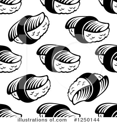 Royalty-Free (RF) Sushi Clipart Illustration by Vector Tradition SM - Stock Sample #1250144
