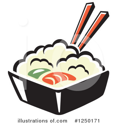 Royalty-Free (RF) Sushi Clipart Illustration by Vector Tradition SM - Stock Sample #1250171