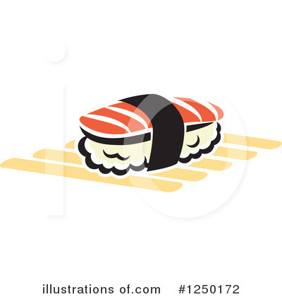 Royalty-Free (RF) Sushi Clipart Illustration by Vector Tradition SM - Stock Sample #1250172