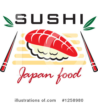 Royalty-Free (RF) Sushi Clipart Illustration by Vector Tradition SM - Stock Sample #1258980