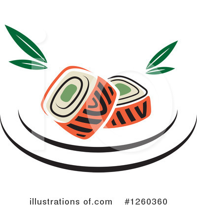 Royalty-Free (RF) Sushi Clipart Illustration by Vector Tradition SM - Stock Sample #1260360