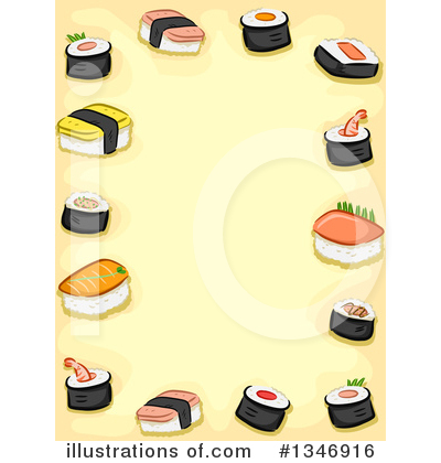 Royalty-Free (RF) Sushi Clipart Illustration by BNP Design Studio - Stock Sample #1346916