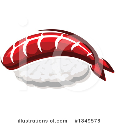 Royalty-Free (RF) Sushi Clipart Illustration by Vector Tradition SM - Stock Sample #1349578
