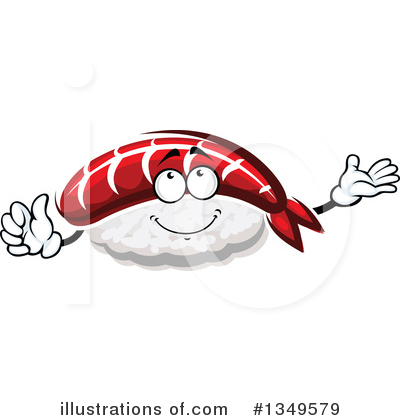 Royalty-Free (RF) Sushi Clipart Illustration by Vector Tradition SM - Stock Sample #1349579