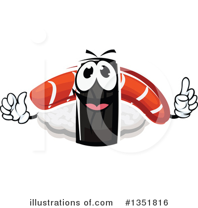 Royalty-Free (RF) Sushi Clipart Illustration by Vector Tradition SM - Stock Sample #1351816