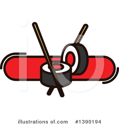 Royalty-Free (RF) Sushi Clipart Illustration by Vector Tradition SM - Stock Sample #1390194