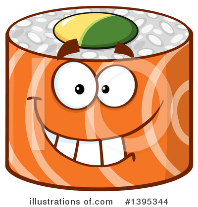 Salmon Clipart #1395344 by Hit Toon
