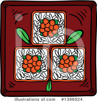 Royalty-Free (RF) Sushi Clipart Illustration by Vector Tradition SM - Stock Sample #1396024