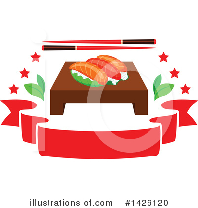 Royalty-Free (RF) Sushi Clipart Illustration by Vector Tradition SM - Stock Sample #1426120