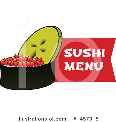 Royalty-Free (RF) Sushi Clipart Illustration by Vector Tradition SM - Stock Sample #1457915