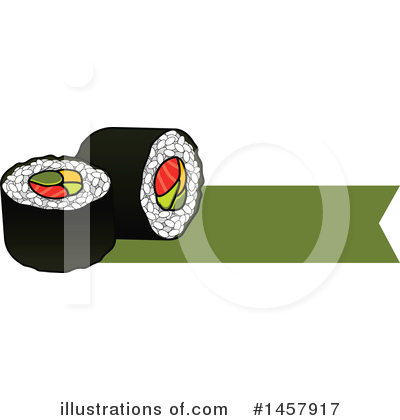 Royalty-Free (RF) Sushi Clipart Illustration by Vector Tradition SM - Stock Sample #1457917