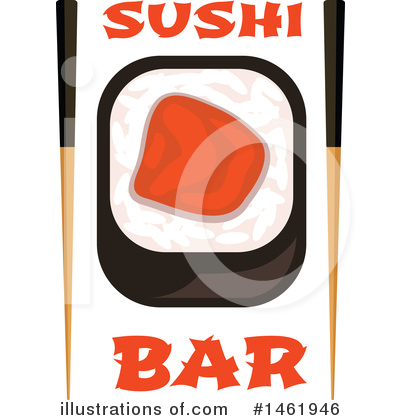 Royalty-Free (RF) Sushi Clipart Illustration by Vector Tradition SM - Stock Sample #1461946
