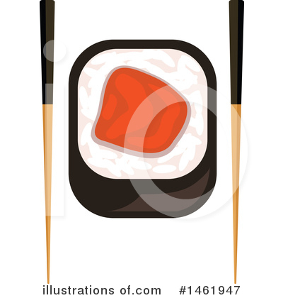 Royalty-Free (RF) Sushi Clipart Illustration by Vector Tradition SM - Stock Sample #1461947