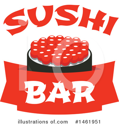 Royalty-Free (RF) Sushi Clipart Illustration by Vector Tradition SM - Stock Sample #1461951