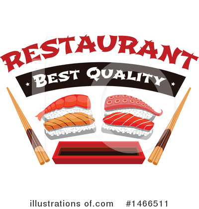 Royalty-Free (RF) Sushi Clipart Illustration by Vector Tradition SM - Stock Sample #1466511