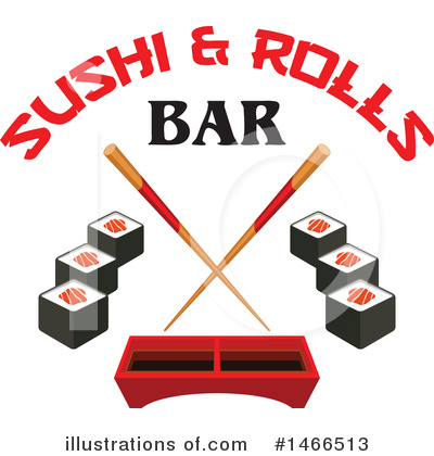 Royalty-Free (RF) Sushi Clipart Illustration by Vector Tradition SM - Stock Sample #1466513