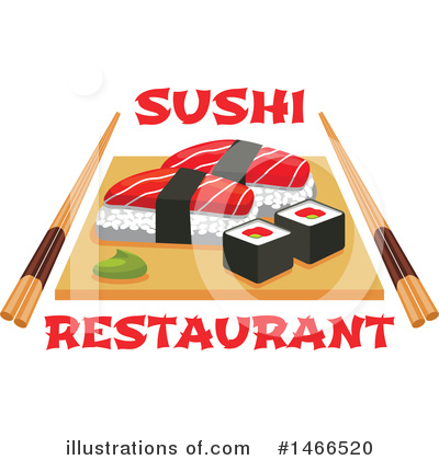 Royalty-Free (RF) Sushi Clipart Illustration by Vector Tradition SM - Stock Sample #1466520