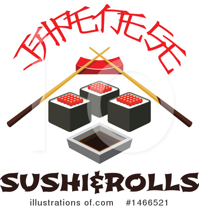 Royalty-Free (RF) Sushi Clipart Illustration by Vector Tradition SM - Stock Sample #1466521