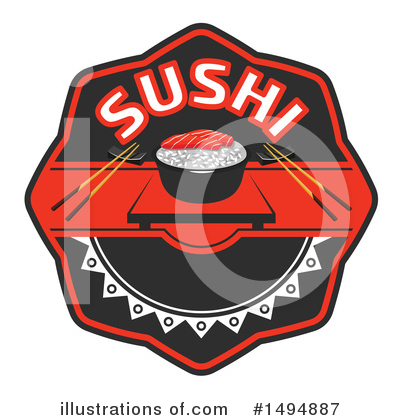 Royalty-Free (RF) Sushi Clipart Illustration by Vector Tradition SM - Stock Sample #1494887