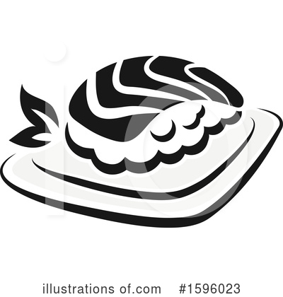 Royalty-Free (RF) Sushi Clipart Illustration by Vector Tradition SM - Stock Sample #1596023