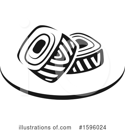 Royalty-Free (RF) Sushi Clipart Illustration by Vector Tradition SM - Stock Sample #1596024