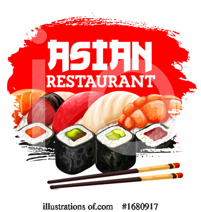 Royalty-Free (RF) Sushi Clipart Illustration by Vector Tradition SM - Stock Sample #1680917