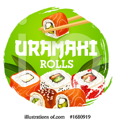 Royalty-Free (RF) Sushi Clipart Illustration by Vector Tradition SM - Stock Sample #1680919