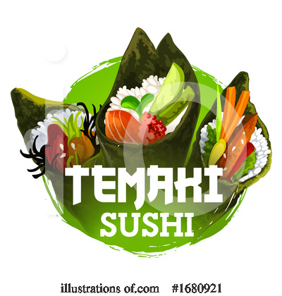 Royalty-Free (RF) Sushi Clipart Illustration by Vector Tradition SM - Stock Sample #1680921