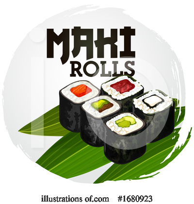 Royalty-Free (RF) Sushi Clipart Illustration by Vector Tradition SM - Stock Sample #1680923
