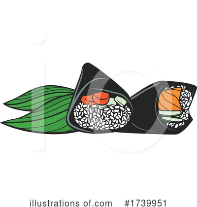 Royalty-Free (RF) Sushi Clipart Illustration by Vector Tradition SM - Stock Sample #1739951