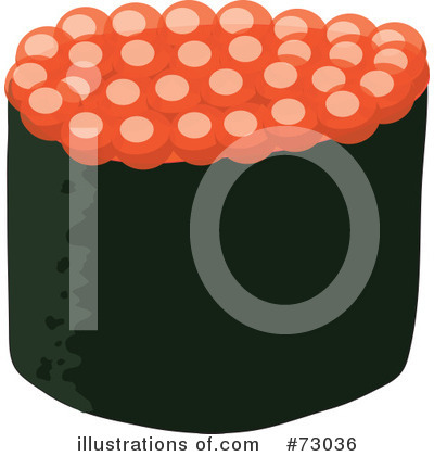 Royalty-Free (RF) Sushi Clipart Illustration by Rosie Piter - Stock Sample #73036