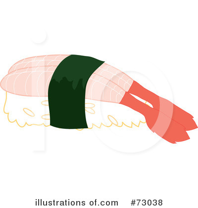 Royalty-Free (RF) Sushi Clipart Illustration by Rosie Piter - Stock Sample #73038