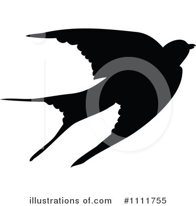 Royalty-Free (RF) Swallow Clipart Illustration by Prawny Vintage - Stock Sample #1111755