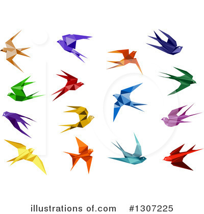 Swallows Clipart #1307225 by Vector Tradition SM