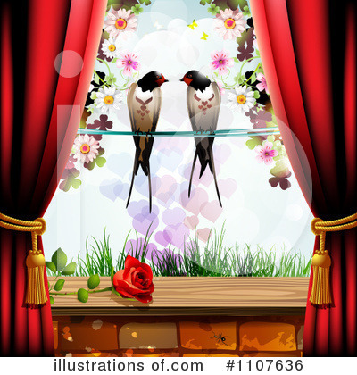 Love Birds Clipart #1107636 by merlinul