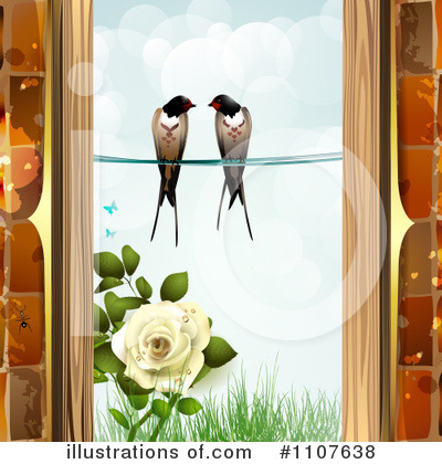 Love Birds Clipart #1107638 by merlinul
